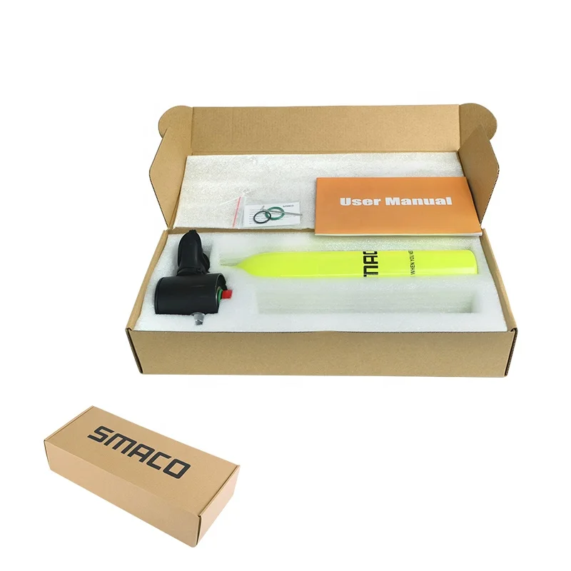 S300Plus 0.5L Mini Scuba Tank high pressure air oxygen cylinder Scuba Tank Diving Equipment for Underwater Breathing