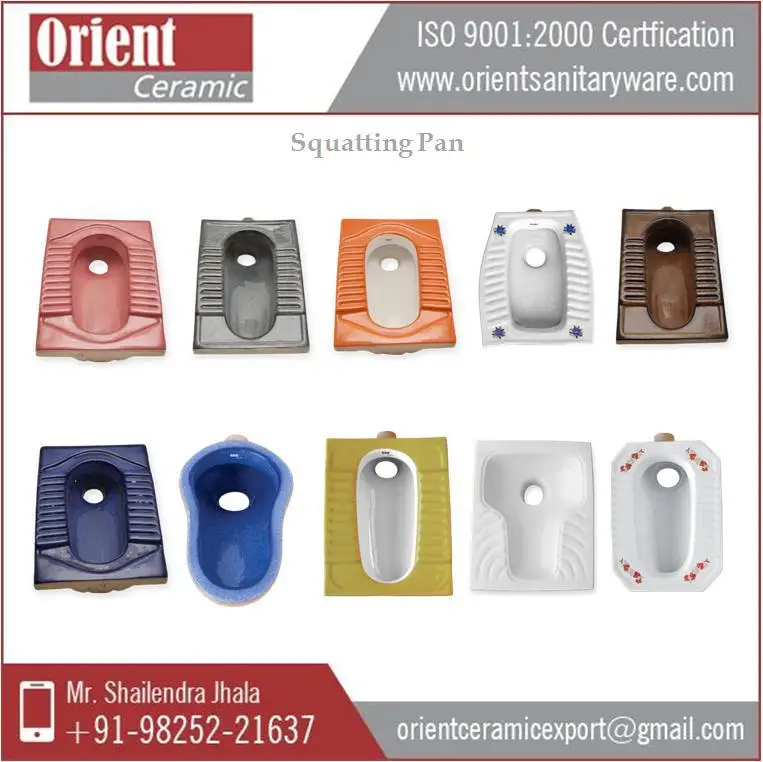  Worldwide Exporter of Good Quality Durable Ceramic Squatting Pan