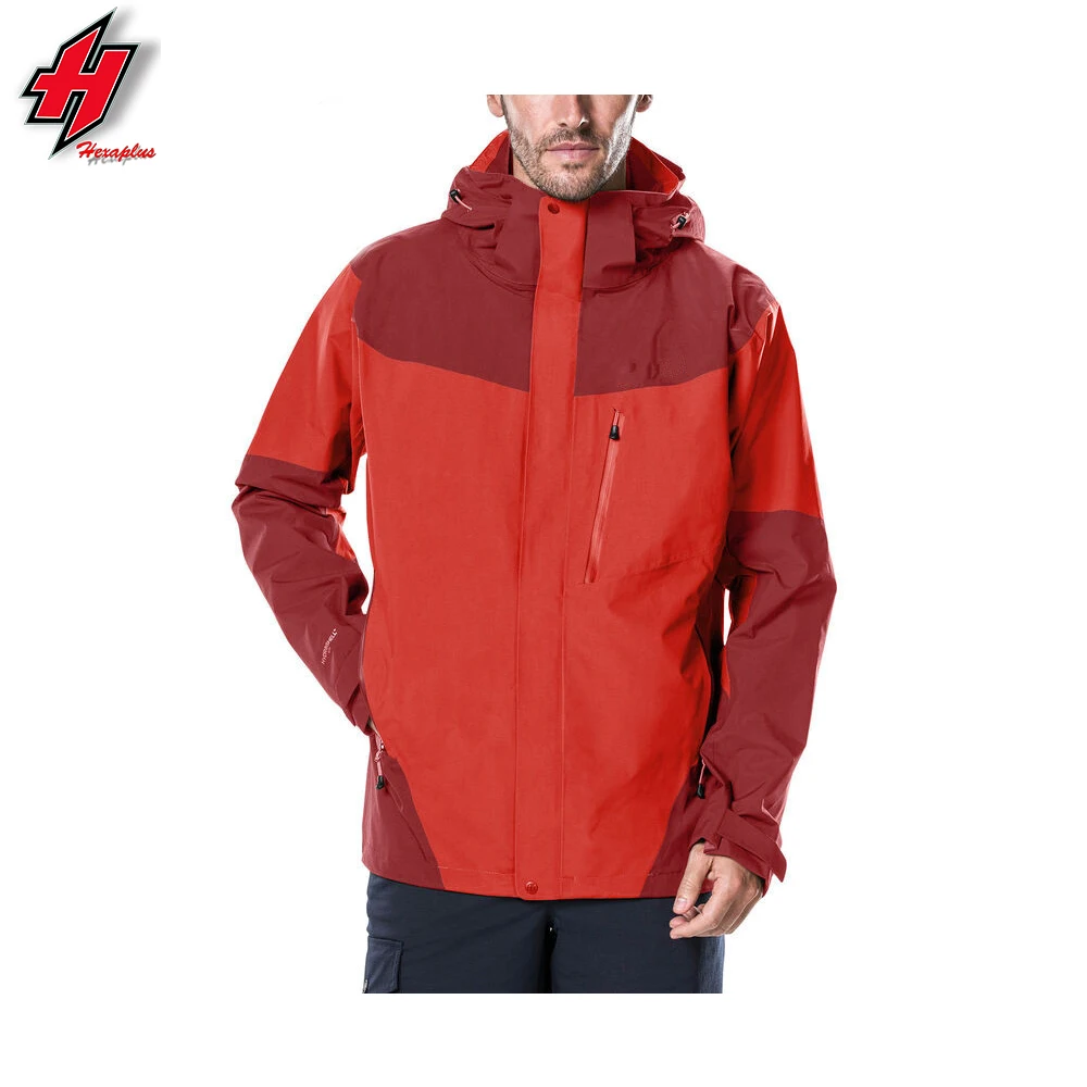 OEM polyester spandex mens softshell jacket sustainable durable light weight waterproof colored outdoor jacket logo foldable