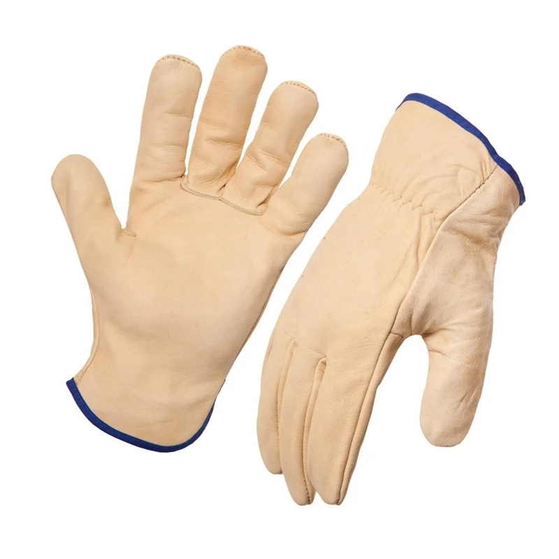  Рабочие перчатки vCow из спилка для водителей многофункциональные грузовиков складов сада фермы мужчин и женщин работы на открытом воздухе