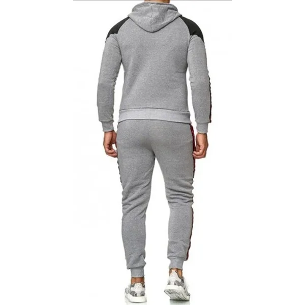 Мужские спортивные костюмы, спортивная одежда для спортзала, толстовки с капюшоном, толстовки в полоску