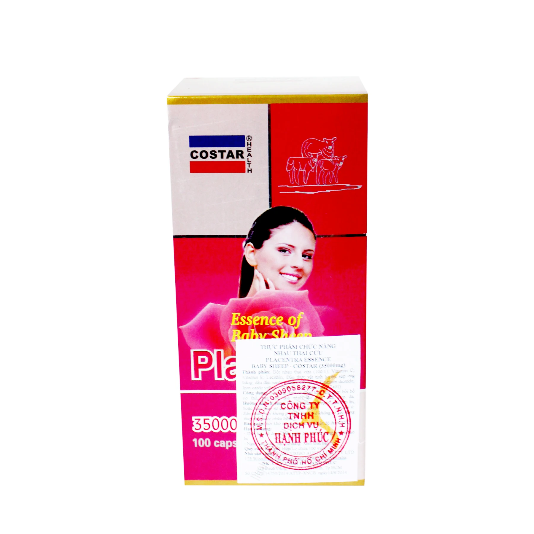 
Sheep Placenta - Bottle of 100 - Helps Increase Vitality, Increases Resistance 