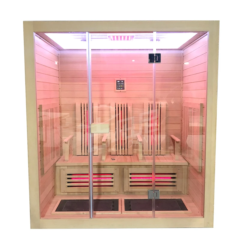 Diamond Hemlock Customized stone stove sauna room