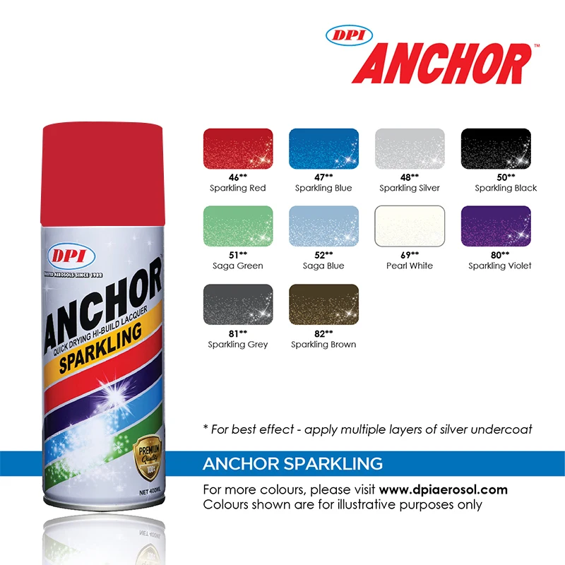  Аэрозольный распылитель краски качество термоусадочная упаковка металлик акрил и нитроцеллюлоза жидкое покрытие 400 мл производство в Малайзии