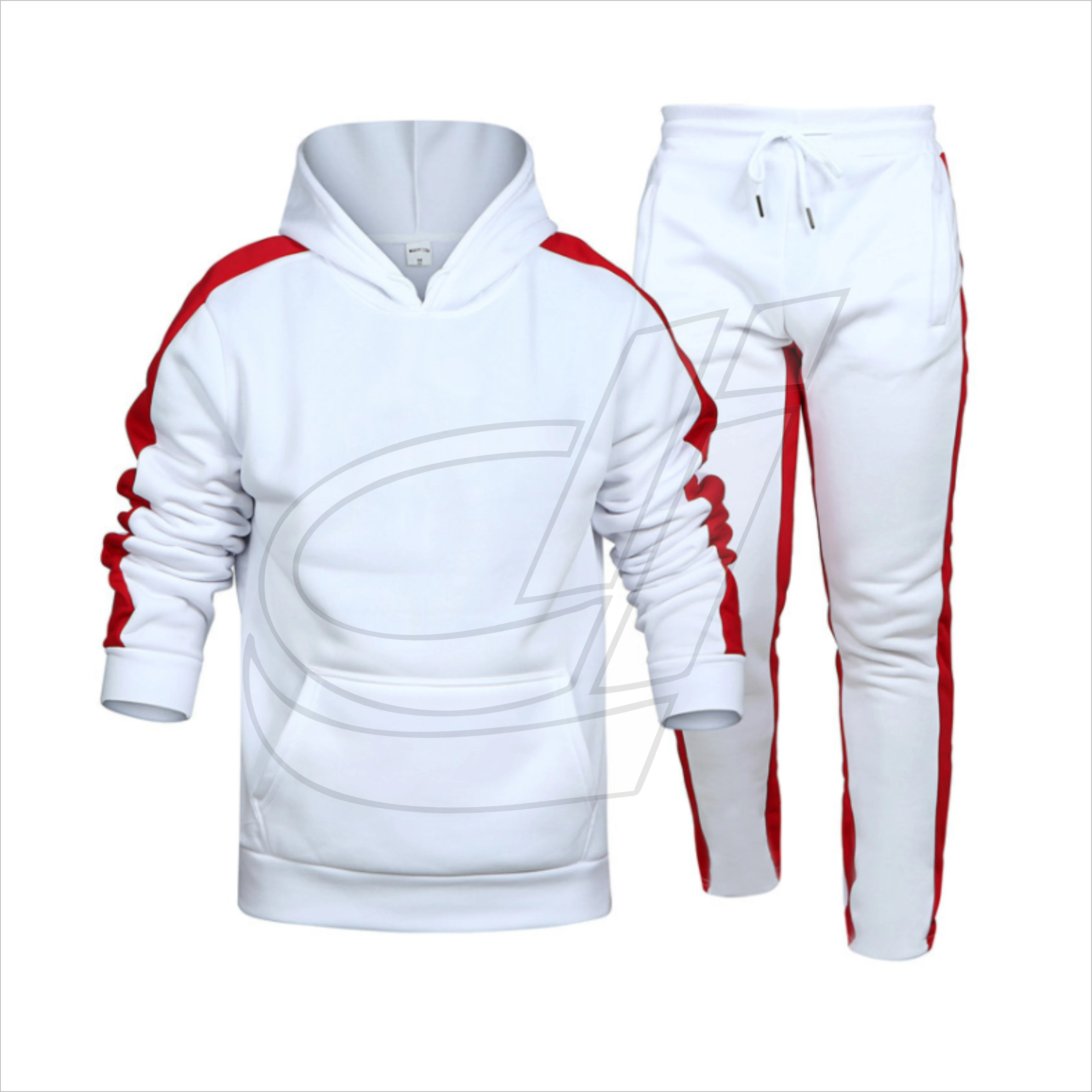 Factory Manufacture Various New Sport Mens Hoodie Suit Sportswear Two Piece Suit Tracksuit