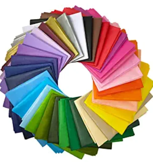 Tissue Paper Bulk Wrapping Tissue Paper Art Rainbow Tissue Paper for Art Craft Floral Birthday Party Festival Gift Wrap