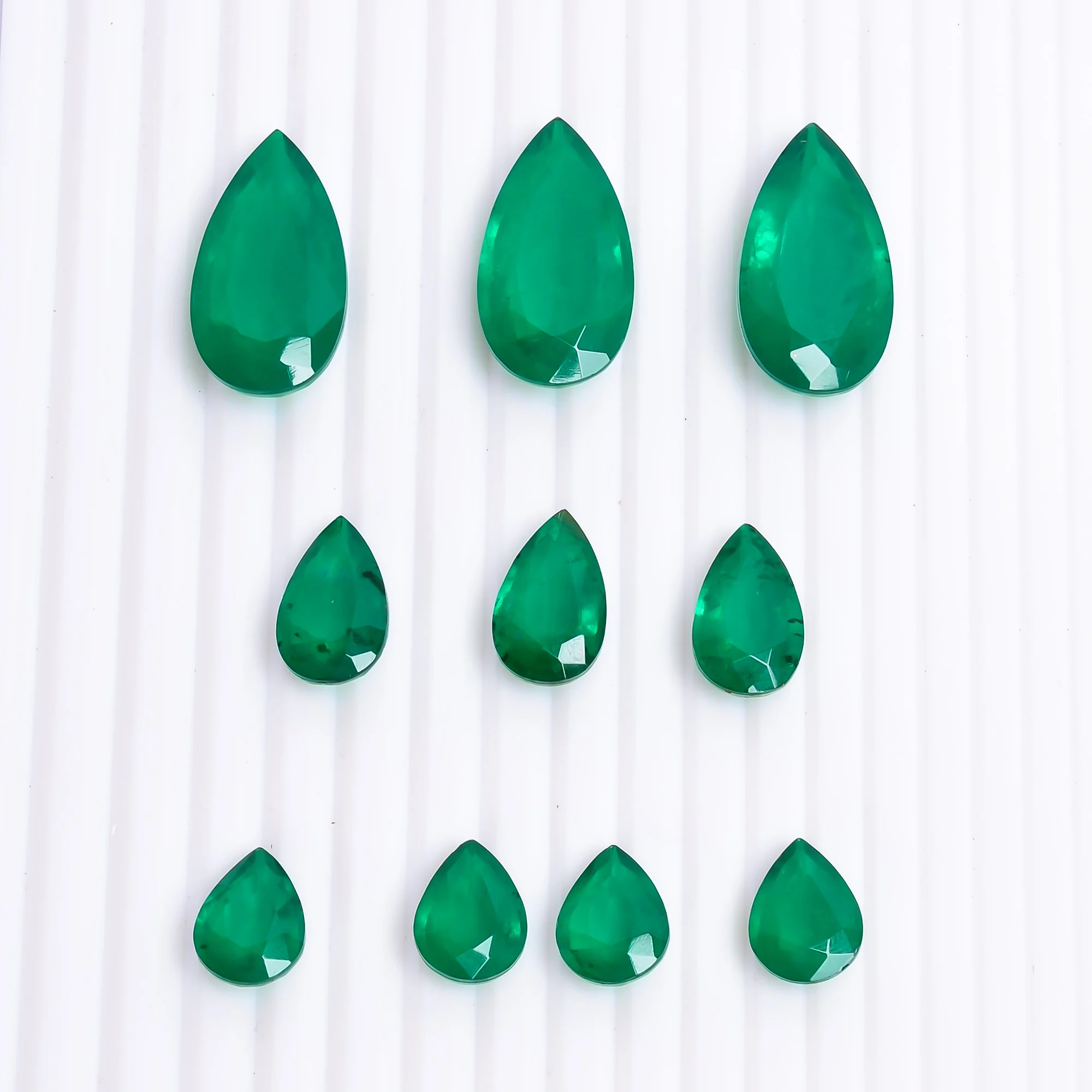Emerald Doublet Cut Gemstone cushion pear oval radiant squire heart Hexagon fancy Round Shape  Gemstone Size Zambia emerald