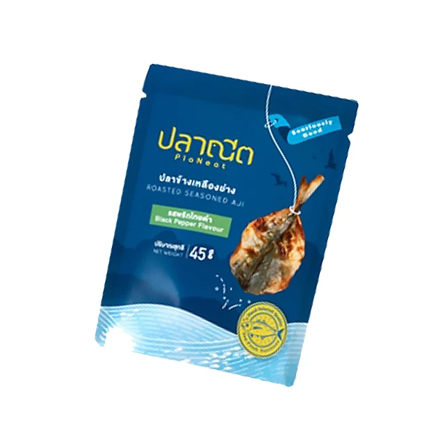 Хит продаж, азиатские морепродукты, закуски-жареные, приправленные, со вкусом черного перца Aji, Сушеные Рыбные закуски, экспорт из Таиланда