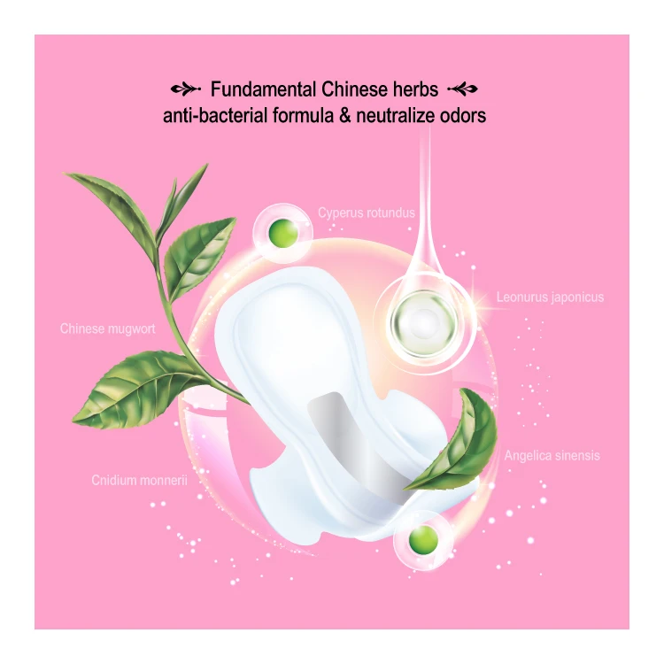 240mm Chinese Herbs Sanitary pad for menstrual
