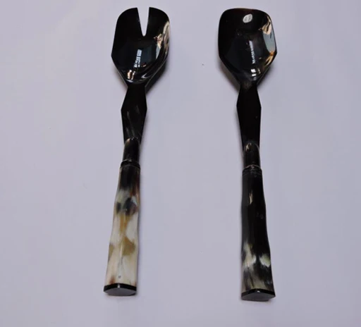 Buffalos horn made salad server with high quality & cheap price