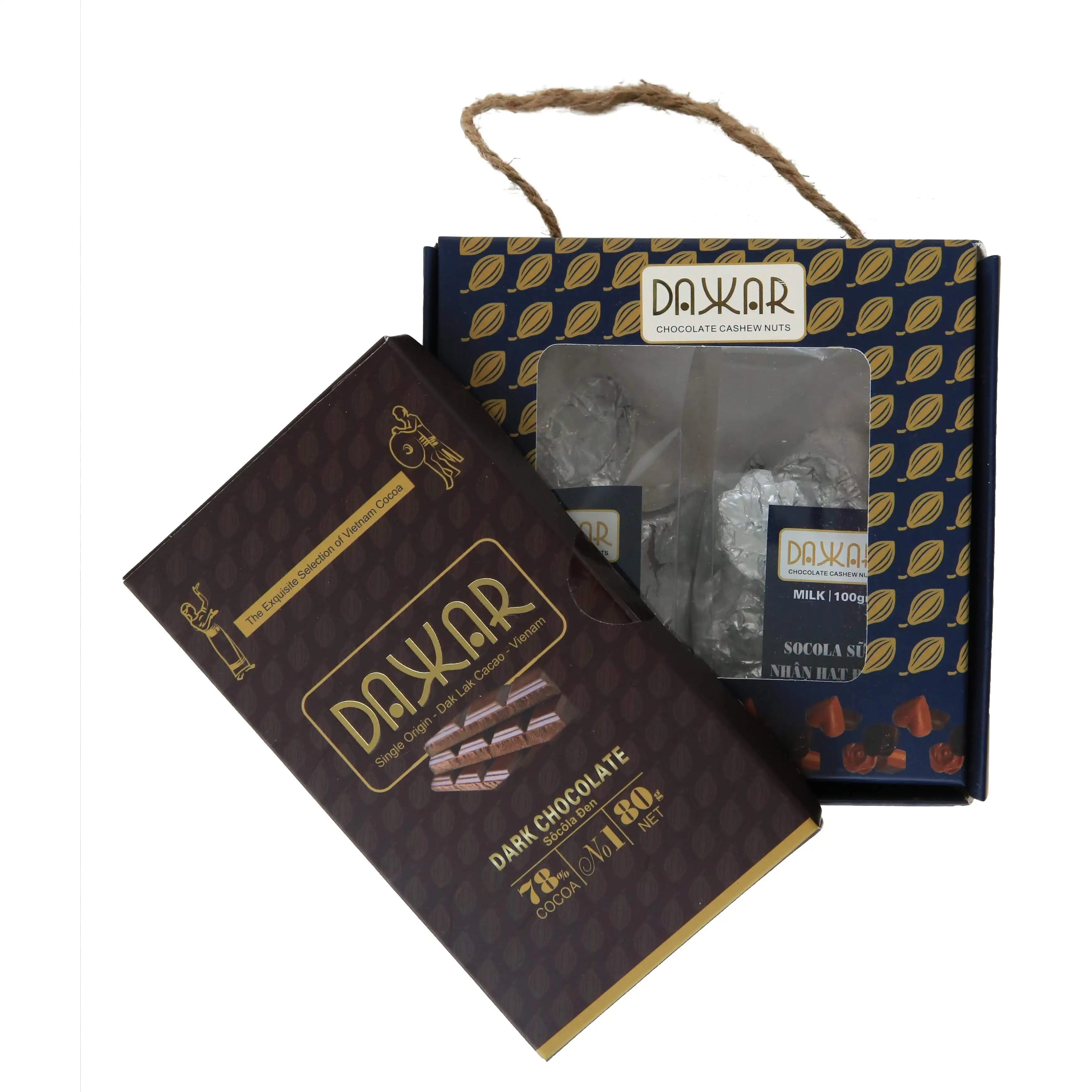 DAKAR Dark Chocolate Bar 78% Cocoa 80 g