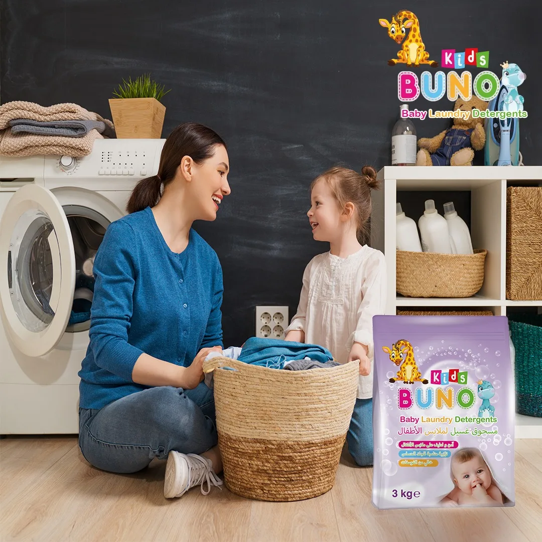 Детский стиральный порошок BUNO Kids 3 кг мягкая гипоаллергенная формула детский моющего средства без фосфата