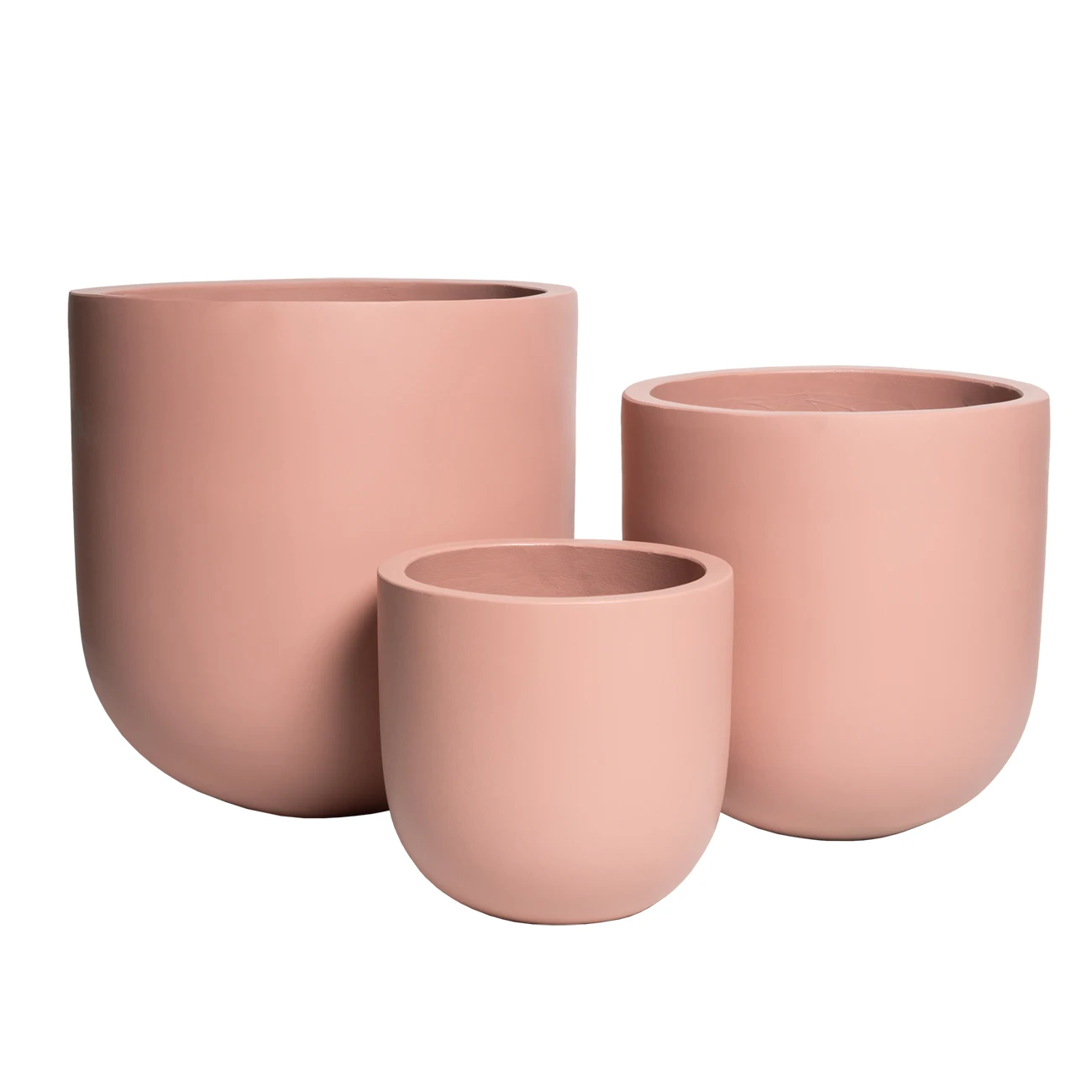 4 different size Large white pink concrete outdoor giant large size flower pot and planter for garden with good prices