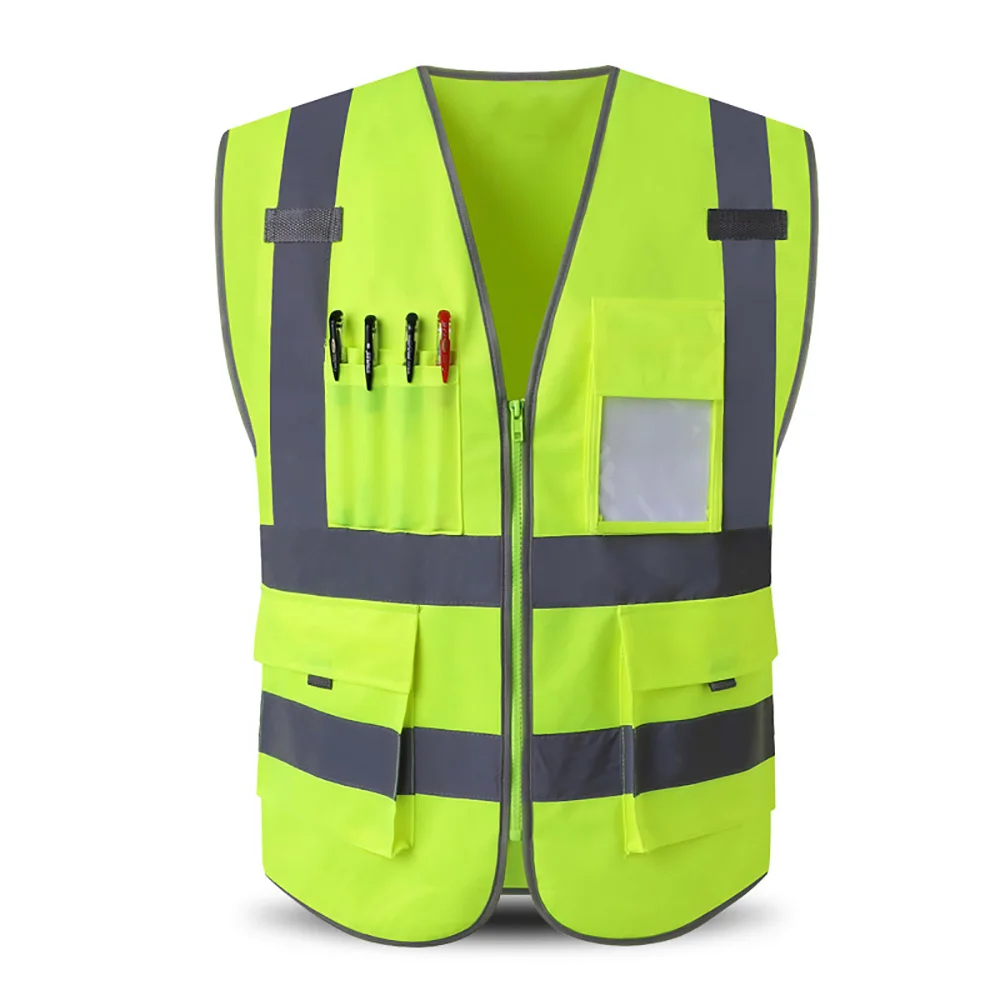 Fabric For Safety Vest /hi viz high visibility reflective safety vest with pocket