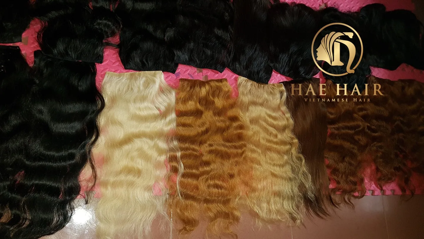 Оптовая продажа волосы лучшего качества волнистые 100% человеческие длиной от 8 до 32 дюймов поставщика из Вьетнама