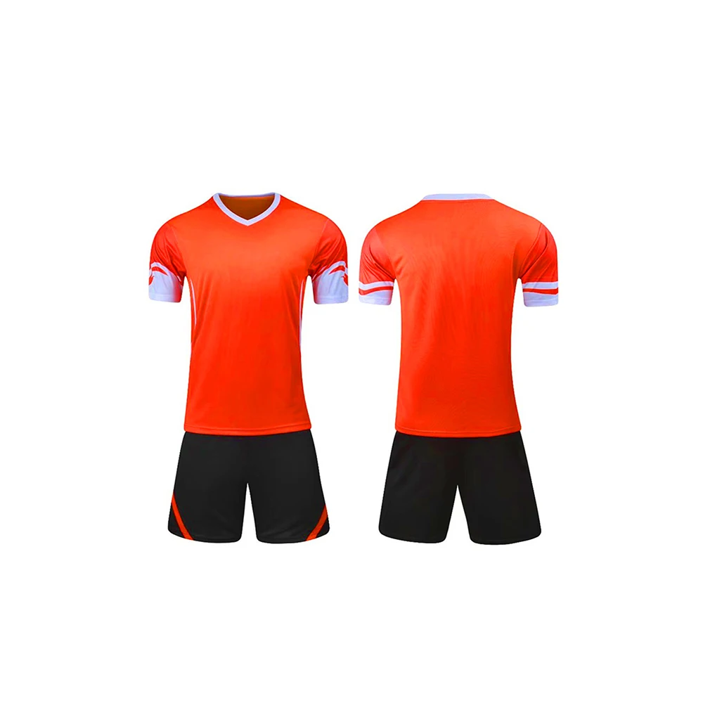 
Double tone color Soccer Uniform Quick Dry Jersey with Short hot Selling uniform for sale 