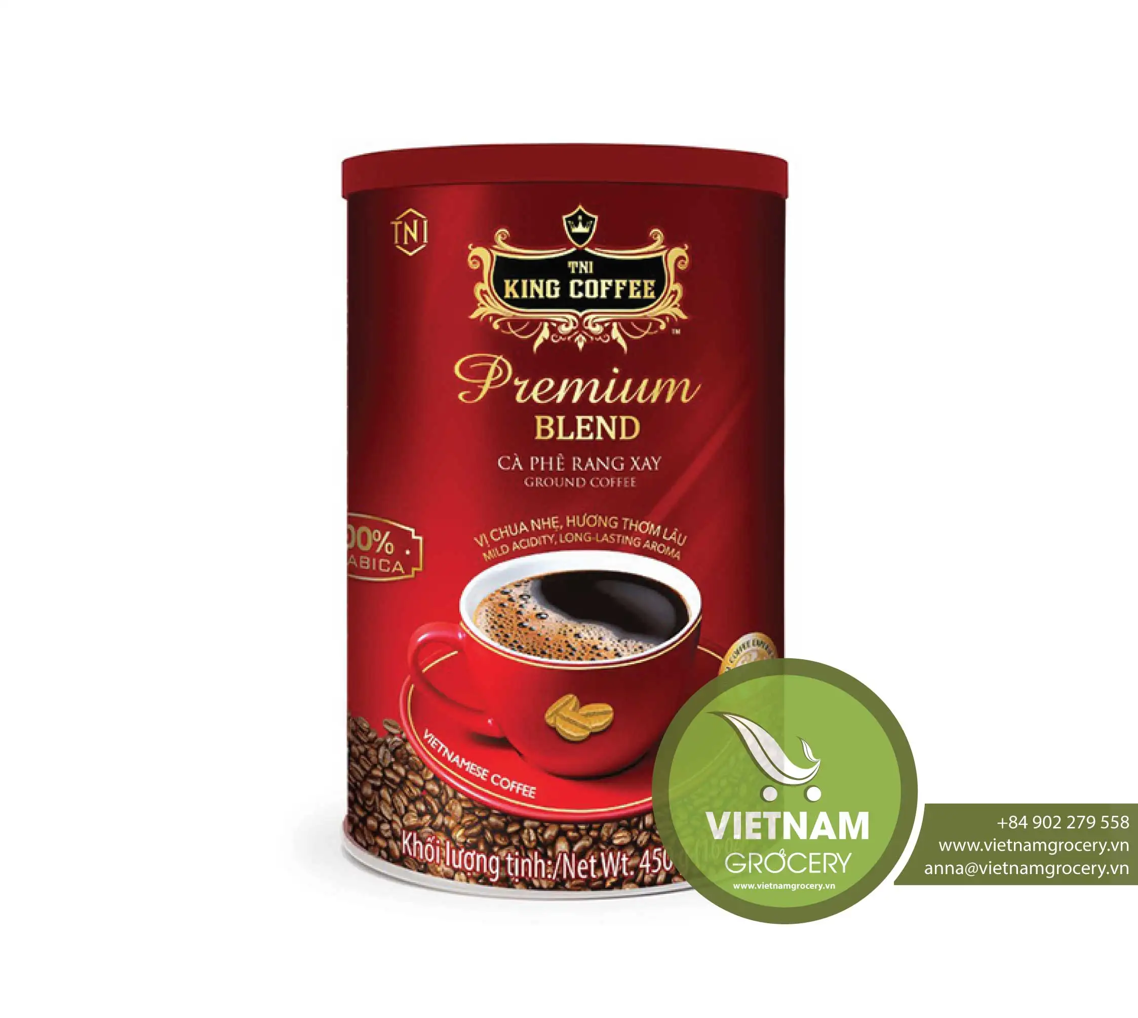 
Premium Blend King Coffee pure roasted Arabica coffee 