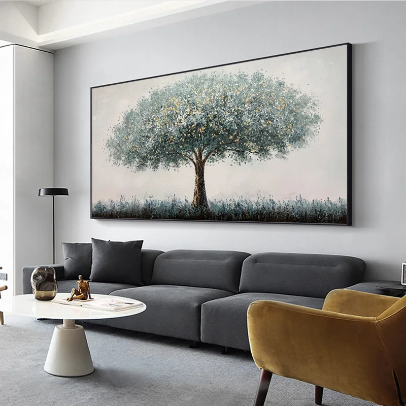 Still Life Paintings Acrylic Painting Hand Draw Art Picture Wall Decor for Living Room Bedroom 20X39inch/50X100cm