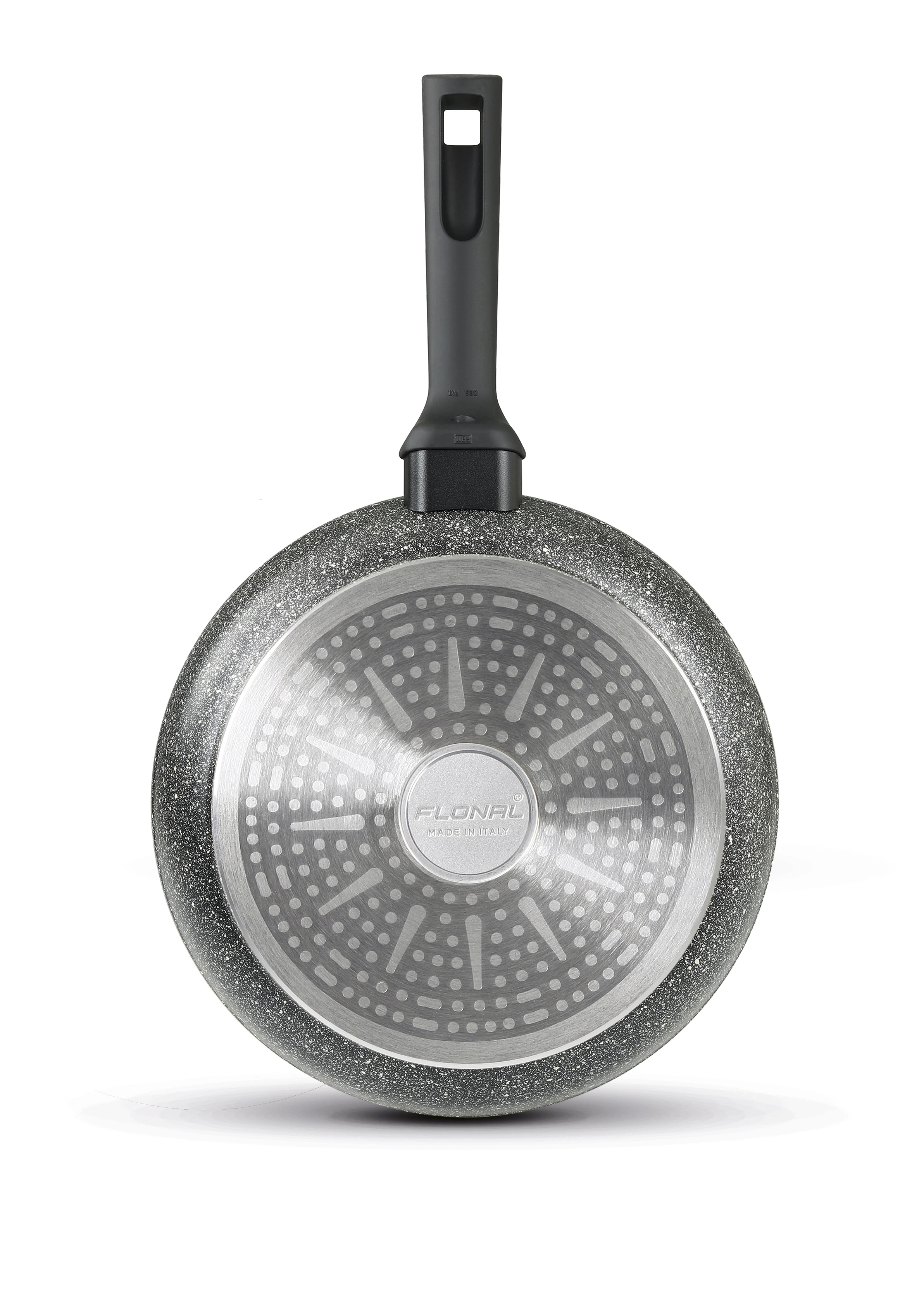 Italian top quality aluminium non stick frying pan with granite effect for induction cooking