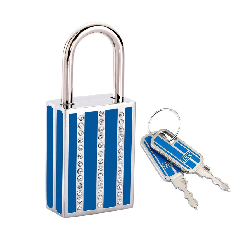 Shining Master Key Padlock / Handbag Lock with Crystals