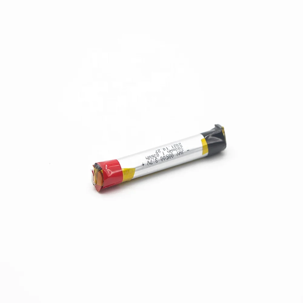 JHY Hottest Rechargeable Cylindrical 08500 3.7V 280mAh Lipo Battery Deep Cycle for E-vape Electronics Application