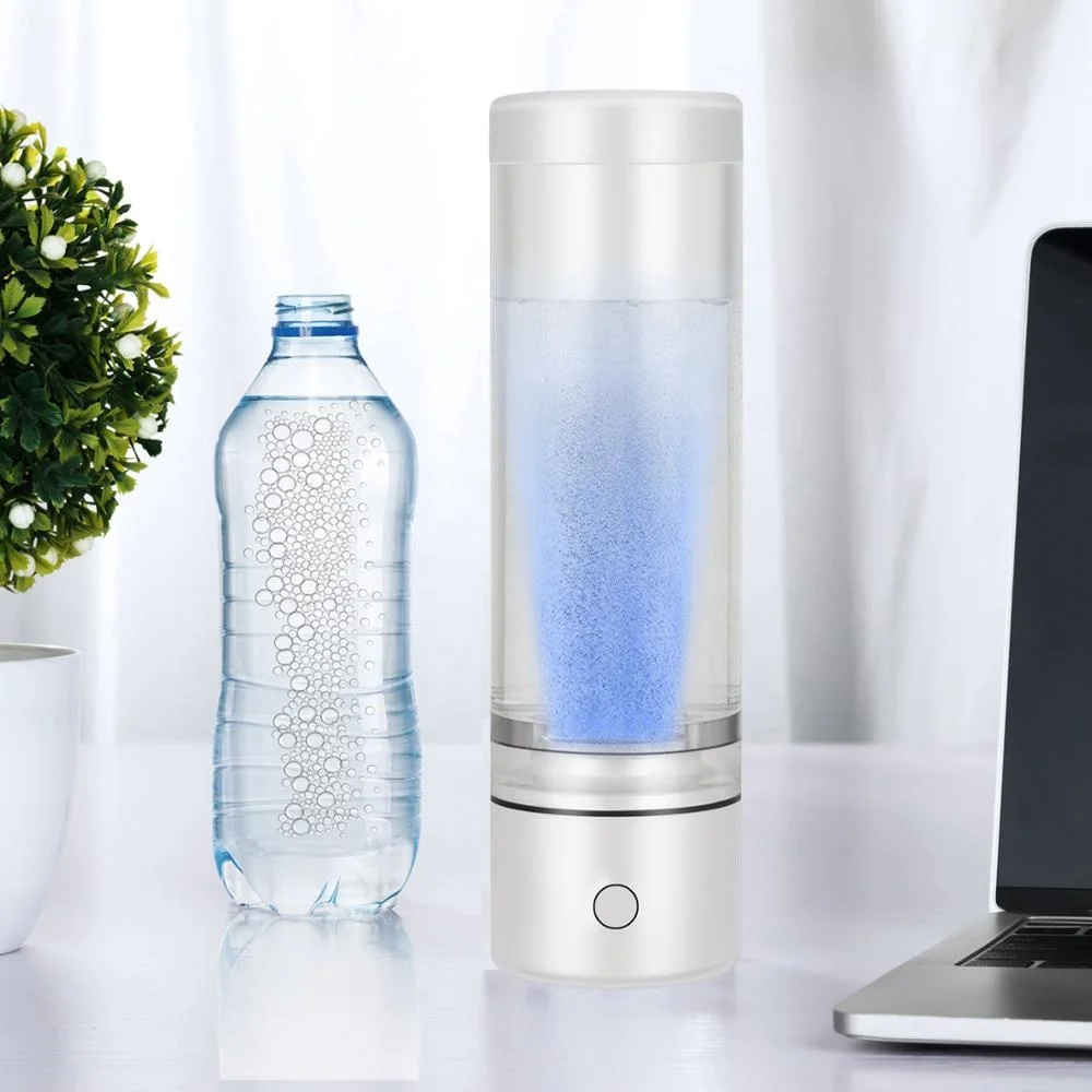 OEM Hydrogen alkaline water bottle Portable hydrogen generator inhale hydrogen Content max 3.5-5ppm PEM membrane Latest SPE Tech