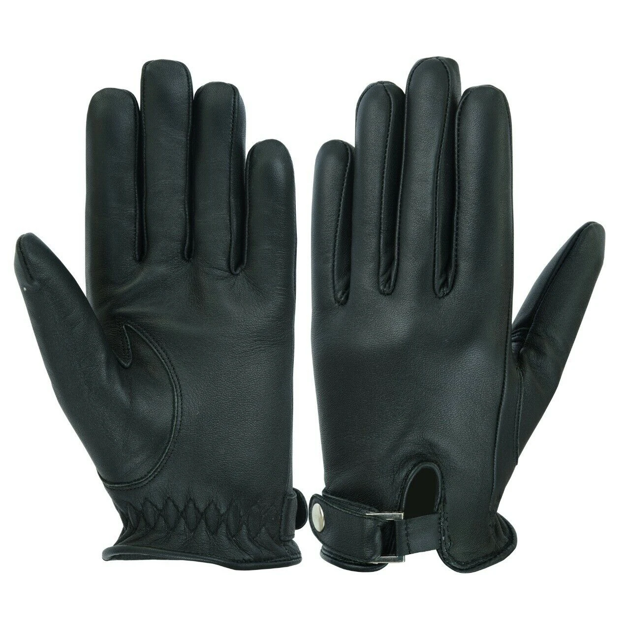 Fashion Leather Gloves Fashion Winter Warm Lady Deerskin Driving Leather