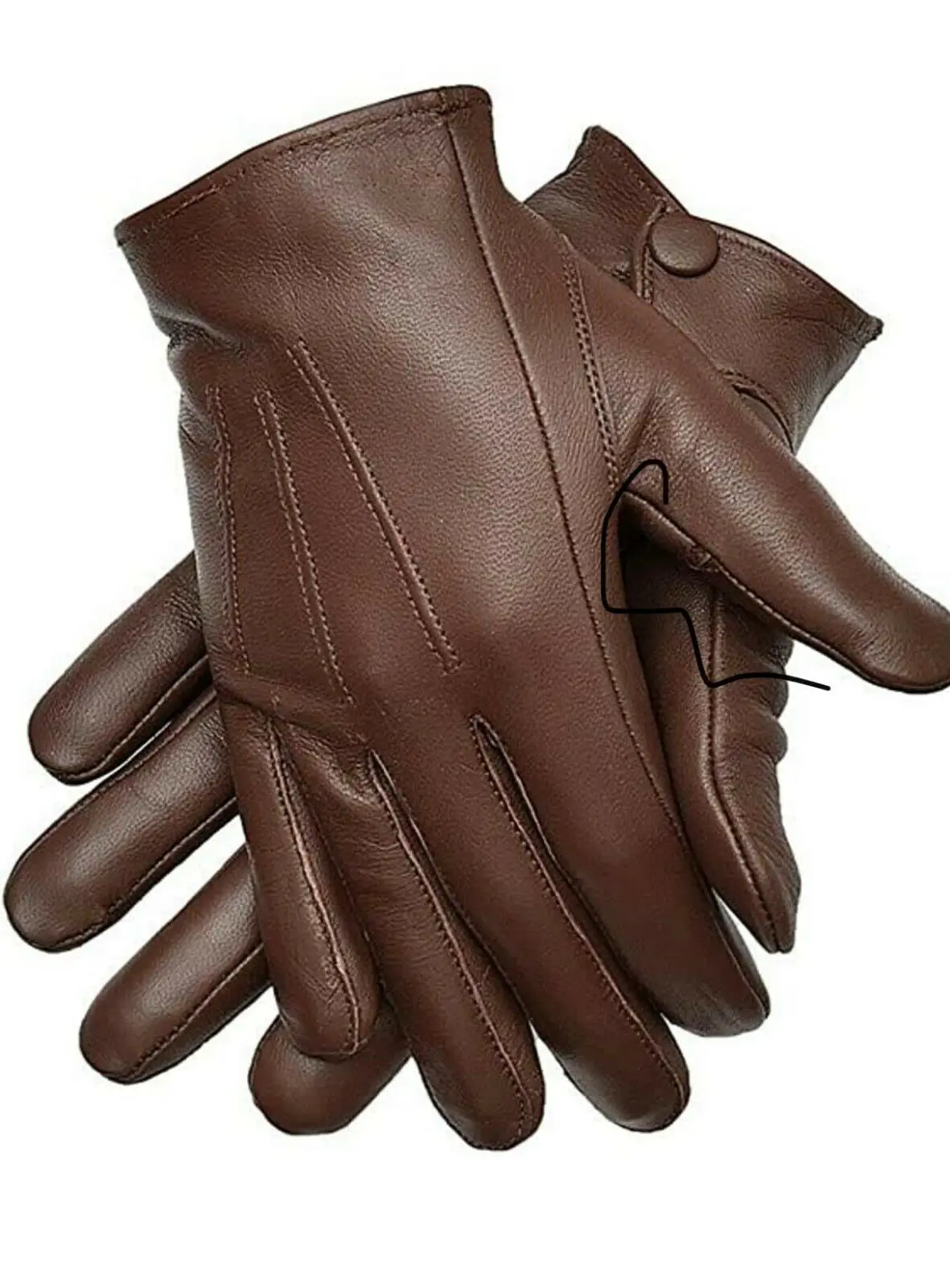 Мужские кожаные перчатки оптовая продажа из овечьей кожи для сенсорных экранов уличные спортивные зимние теплые вождения