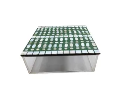 Arabic Style Ramadan Eid Gift Wood Mop Inlay Wooden Lid Acrylic Container Mother of Pearl Dessert Chocolate Candy Storage Box