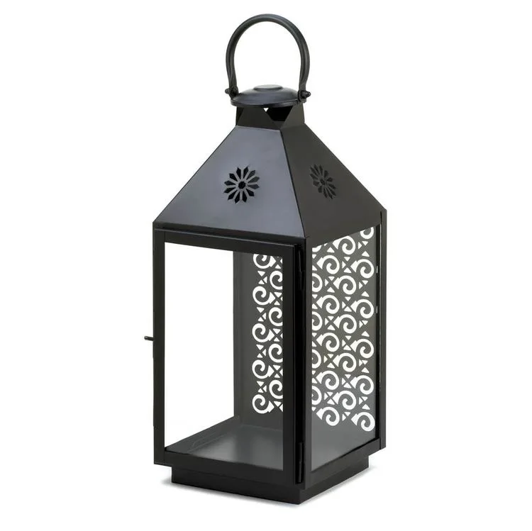 Midtown Large Black Lantern