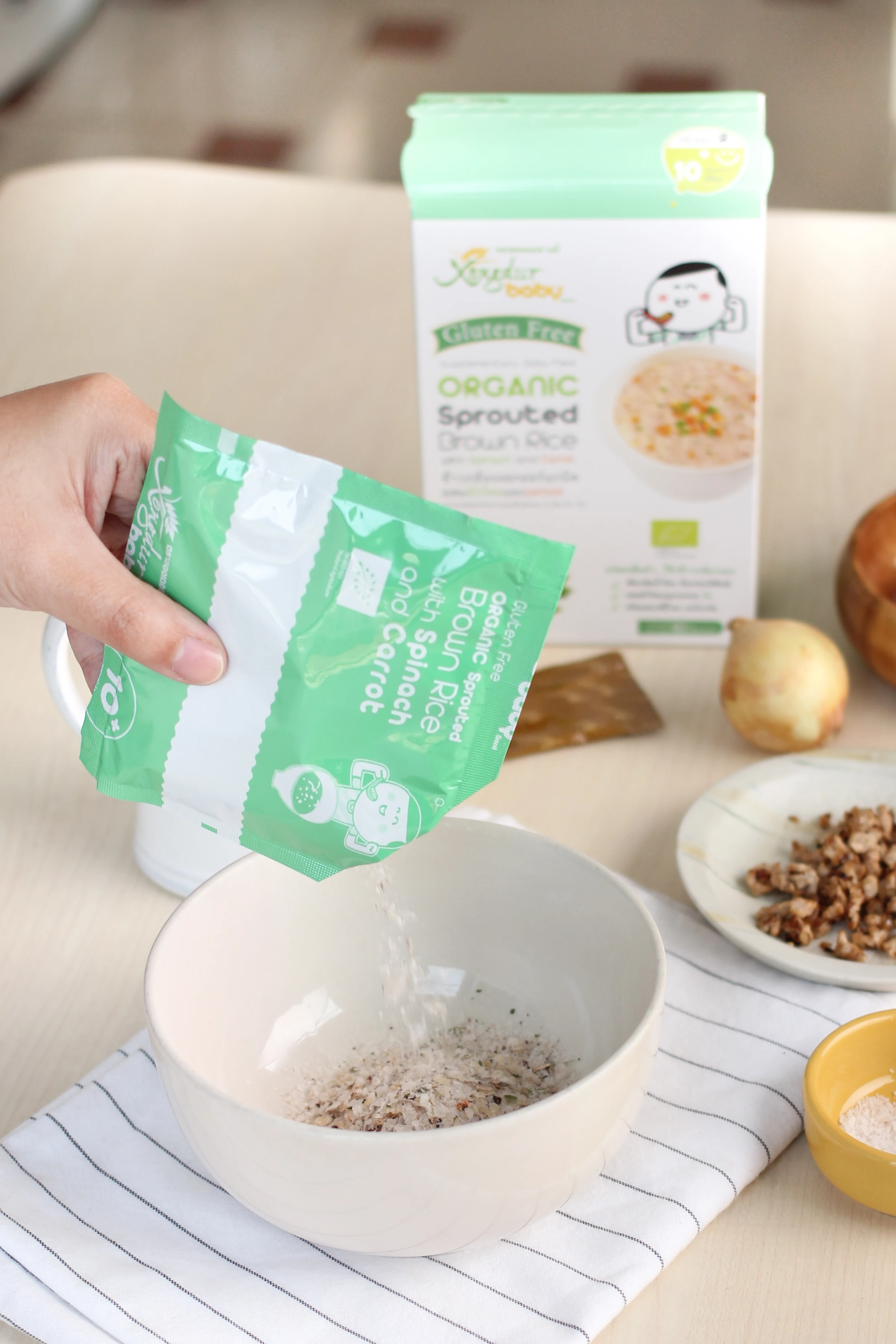 
Organic Baby Food Sprouted Brown Rice with Spinach and Carrot Best Seller 