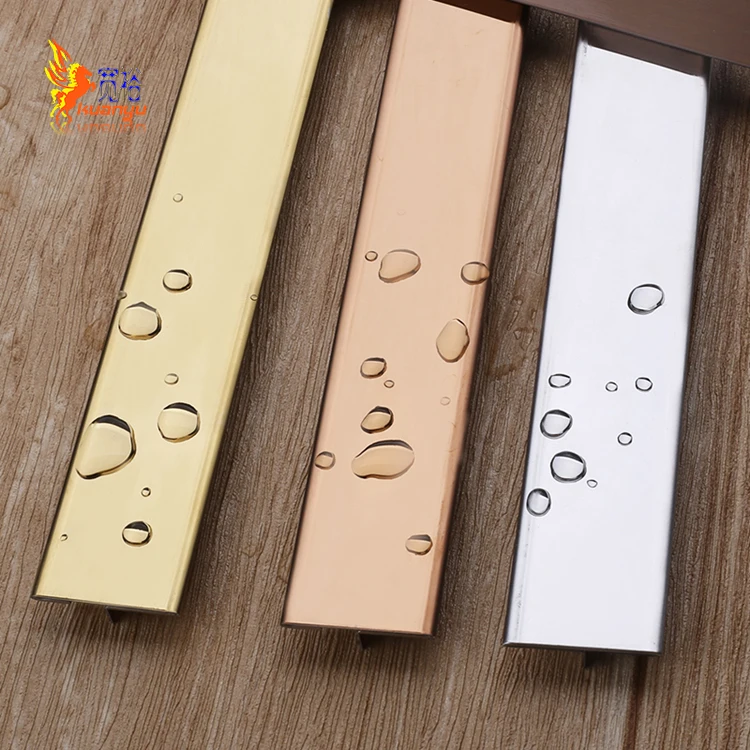 
KUANYU Multiple Colour Metal Decorative Antique Bronze Tile Trim Marble Tiles Edge Trim Free Sample 