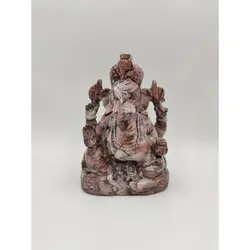 Porcelain Jasper Ganesha  Hand Carved Ganesh Idol For Home Decor Red Jasper Ganesha Figurine Home Decor Statue