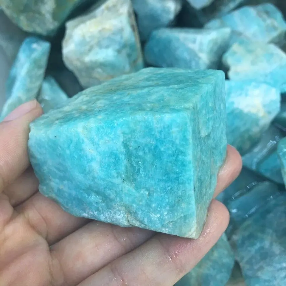 NATURAL CRYSTAL  AMAZONITE ROUGH STONE GEMSTONE : WHOLESALE AGATE CRYSTAL