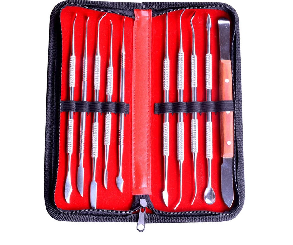 Медицинское стоматологическое лабораторное оборудование высокого качества набор инструментов для резьбы по воску хирургический стоматолог скульптурные ножи 10 шт.