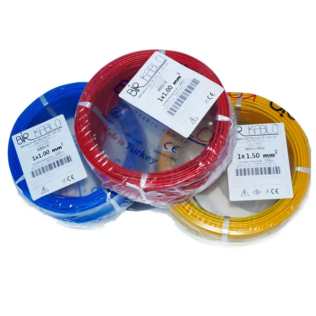 H07V-R Electric House Wiring Copper Wire & Cable BRISCOOL Cable H07v-r H07v-u Pvc Electric Wire