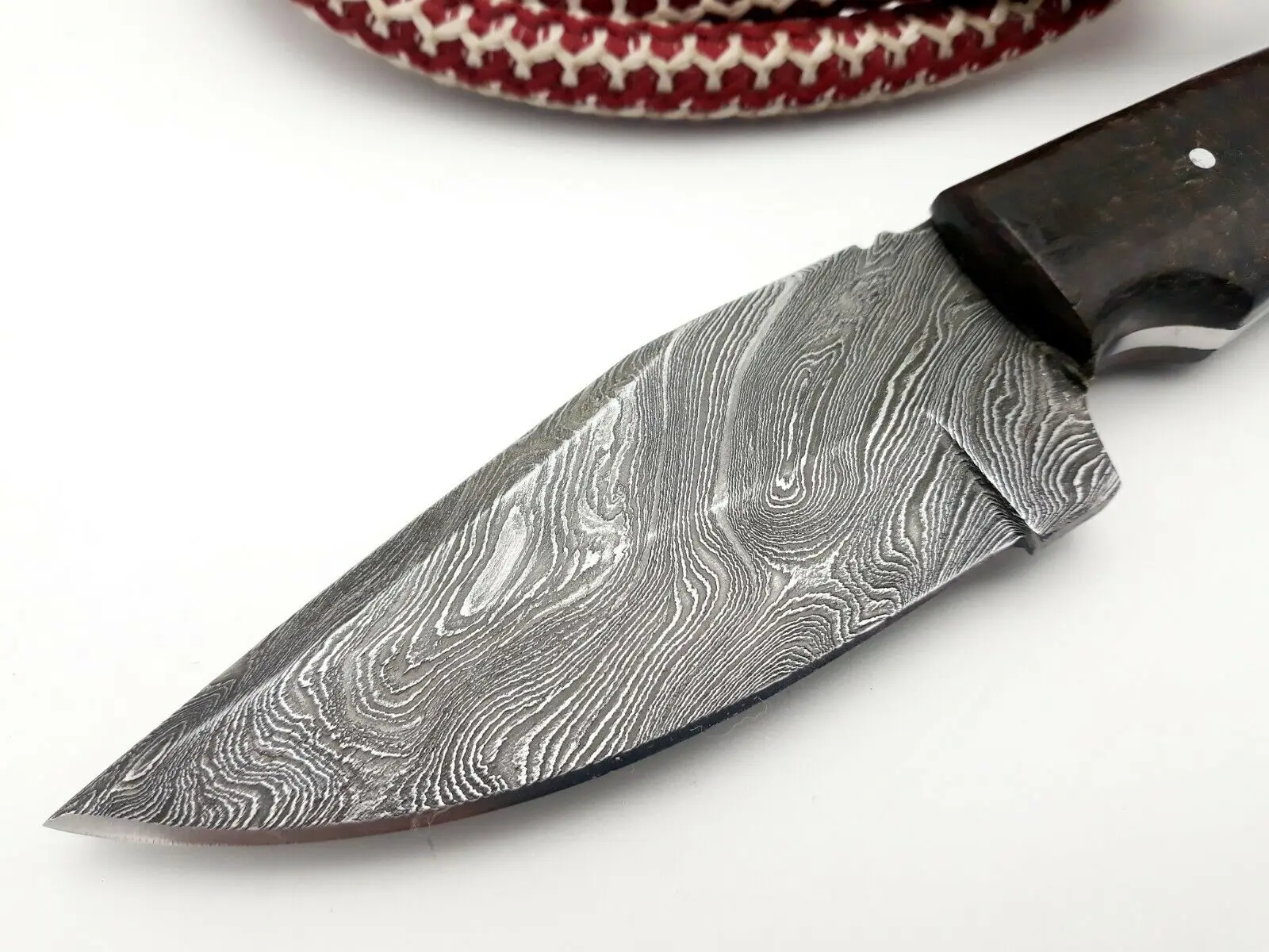  Дамасский нож ручной работы 8 00 дюймов с ручкой и футляром из микрокарты GEE-625