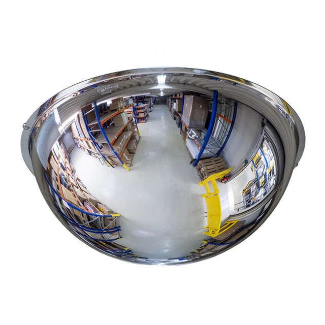 Large Dome Mirror Warehouse Safety Mirrors - Wall / Ceiling Dome Mirrors Stainless Steel