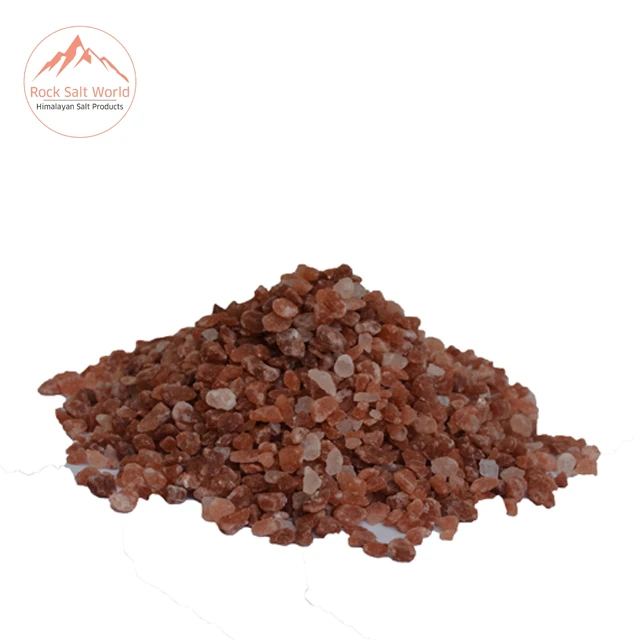 Natural Edible Dark Pink  Grilled Salt Size of 3 mm in Pure Natural Granular Crystal Shape Kosher Salt Packed with Salt Zipper