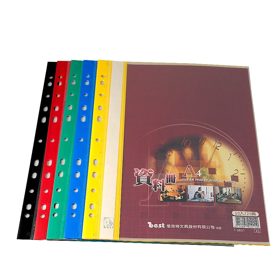 Fit 2 3 4 Ring Binder PP A4 Display Book