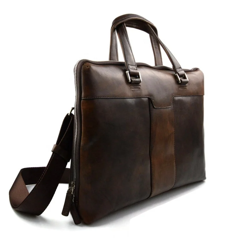 Leather Notebook Satchel Tablet Ladies Handbag Shoulder Messenger Cross body Business Executive Bag IHS-0428