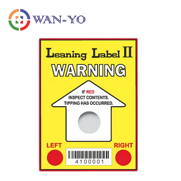 Tilt Indicator Tilting Sensor Tilt Warning Sensor Leaning Label II
