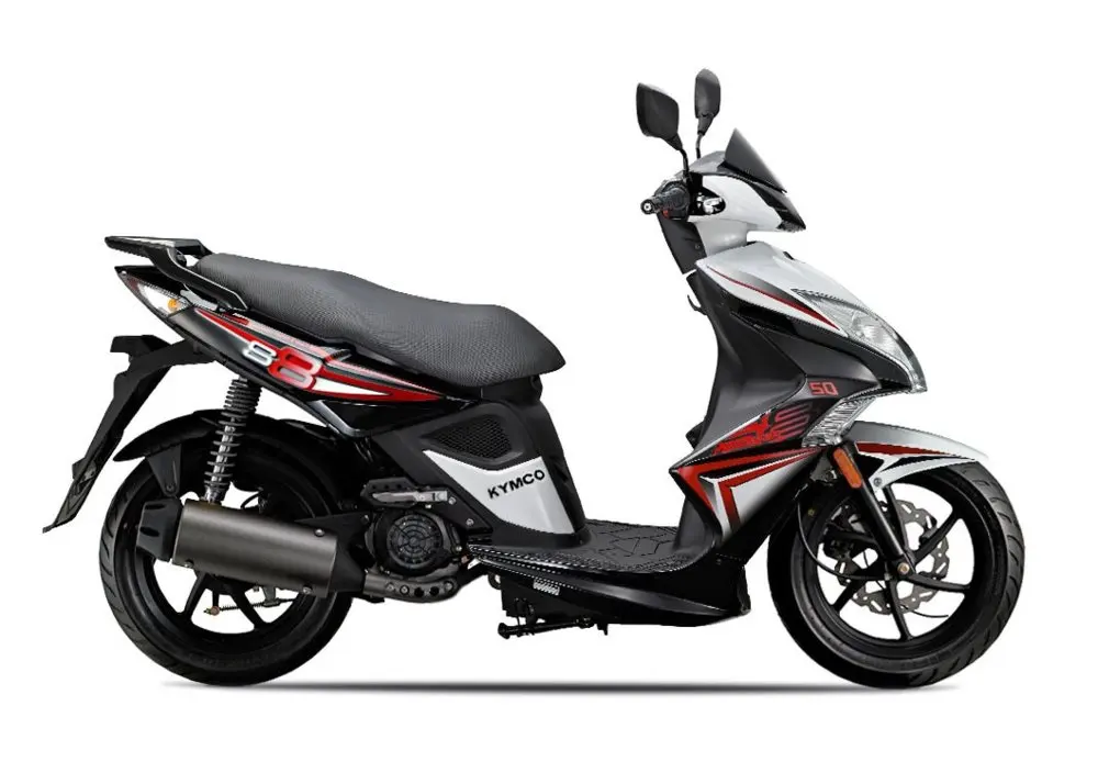 Левое зеркало заднего вида (E-Mark) для Kymco Agility R16, Super8 (88120-gle5-c10 (L.)