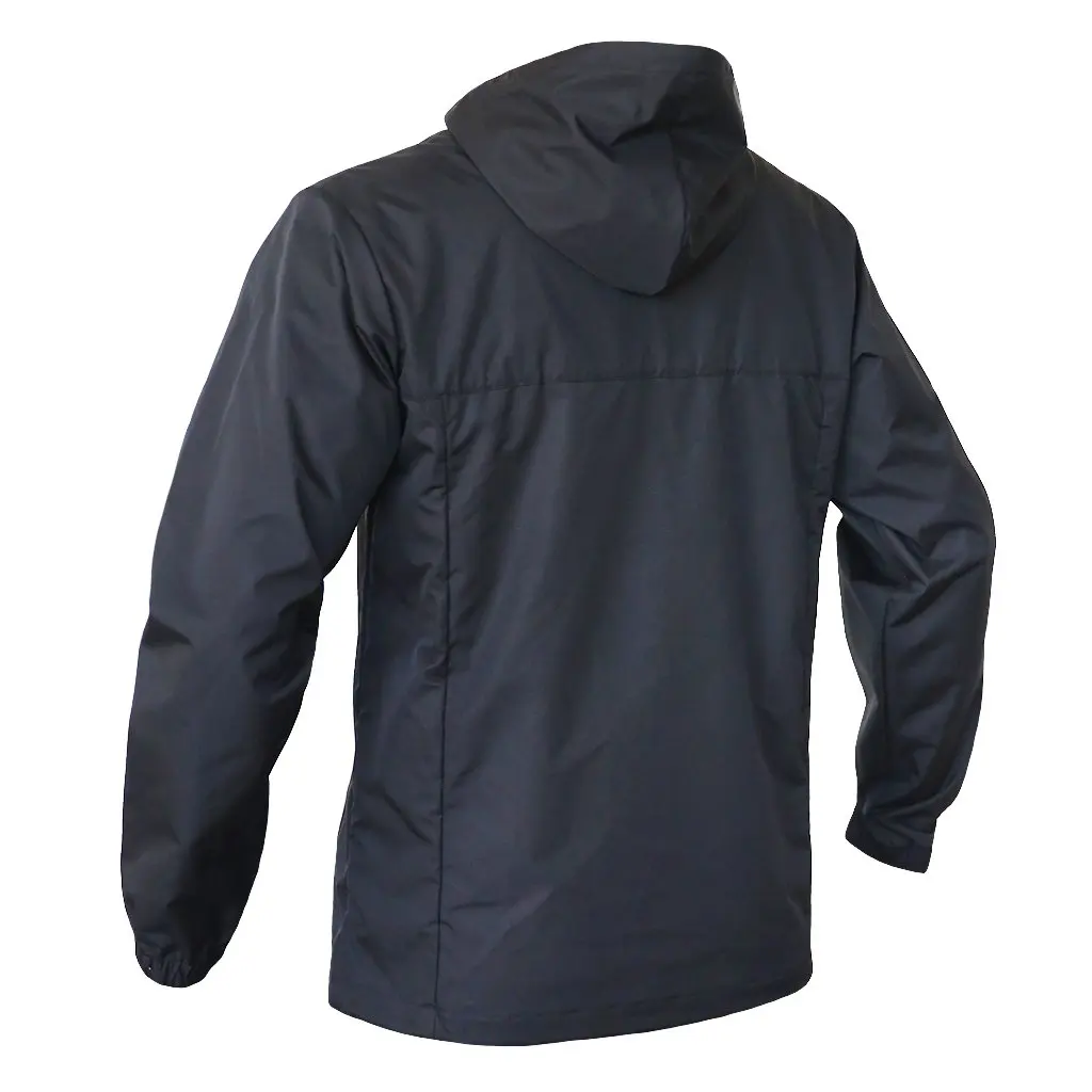 rain jacket polyester material with multiple pocket customized size , logo , design for promotional classic design