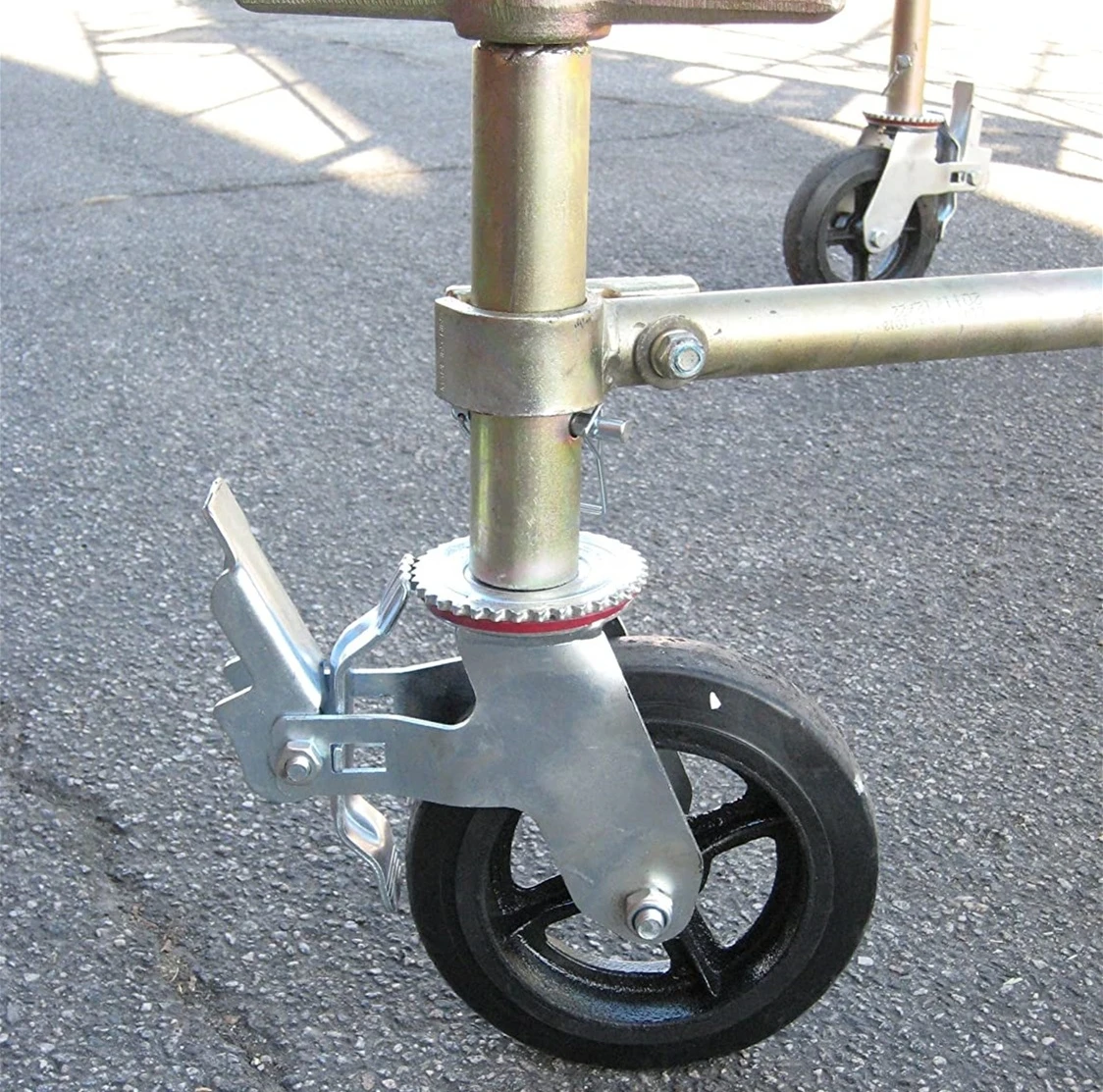 Heavy Duty Scaffolding Caster 8 x 2 Inch with Dual Locking Break Rubber Swivel Wheel 360 Degrees Rolling Tower from Vietnam