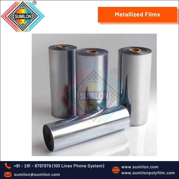 High Demand Custom Size Soft Acrylic Coated Metallized Polyester Film Best Price Quality Food Packaging Lamination Logo Printing