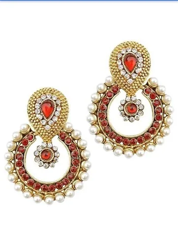 Vintage Selling Earrings Artificial Jewelry Long Earrings With Rustic Leaf Small Gift White Party Trendy Digital Dress Room