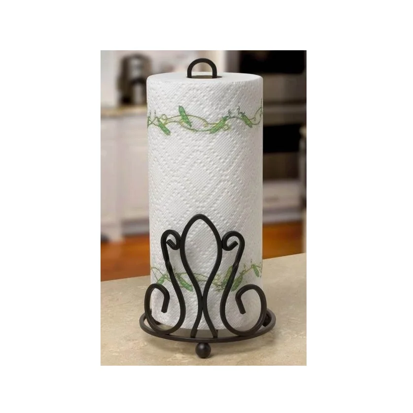 Stylish Marble Stainless Steel toilet paper holder napkin Holder handcrafted iron standing toilet paper holder