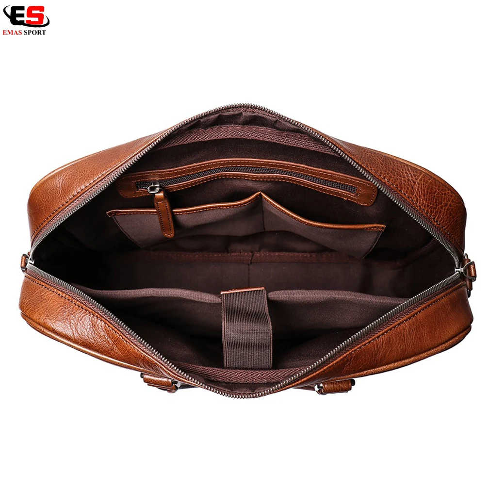 2021 Direct factory Selling Waterproof leather Soft Case Single Shoulder Portable Laptop Computer Bag With Custom logo