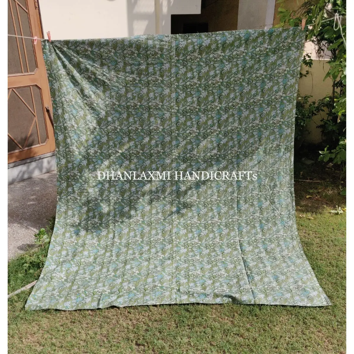 Постельное белье домашнее декоративное хлопковое покрывало Kantha в богемном стиле с красивым цветочным принтом оптом